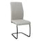 Monarch Specialties Dining Chair, Set Of 2, Side, Upholstered, Kitchen, Dining Room, Fabric, Metal, Grey, Black I 1113 - alternate 1